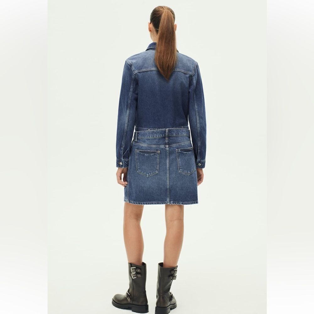Zara ZW DENIM DRESS - Picture 3 of 10